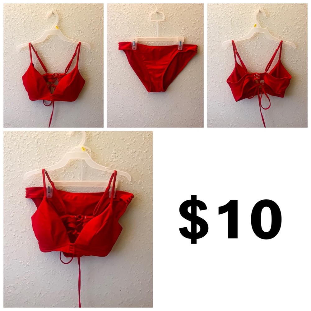 Red 2 pc. Swimsuit
